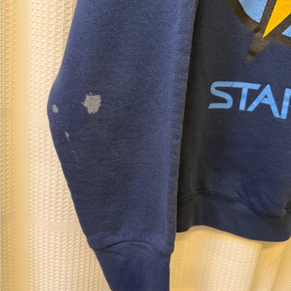 Vintage 90’s Star Trek Navy Blue Crewneck Sweater Men’s Sz L Pull Over - Picture 5 of 16